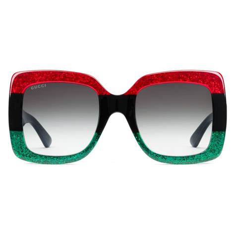 red sparkle gucci sunglasses|red gucci sunglasses with bee.